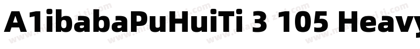 A1ibabaPuHuiTi 3 105 Heavy字体转换